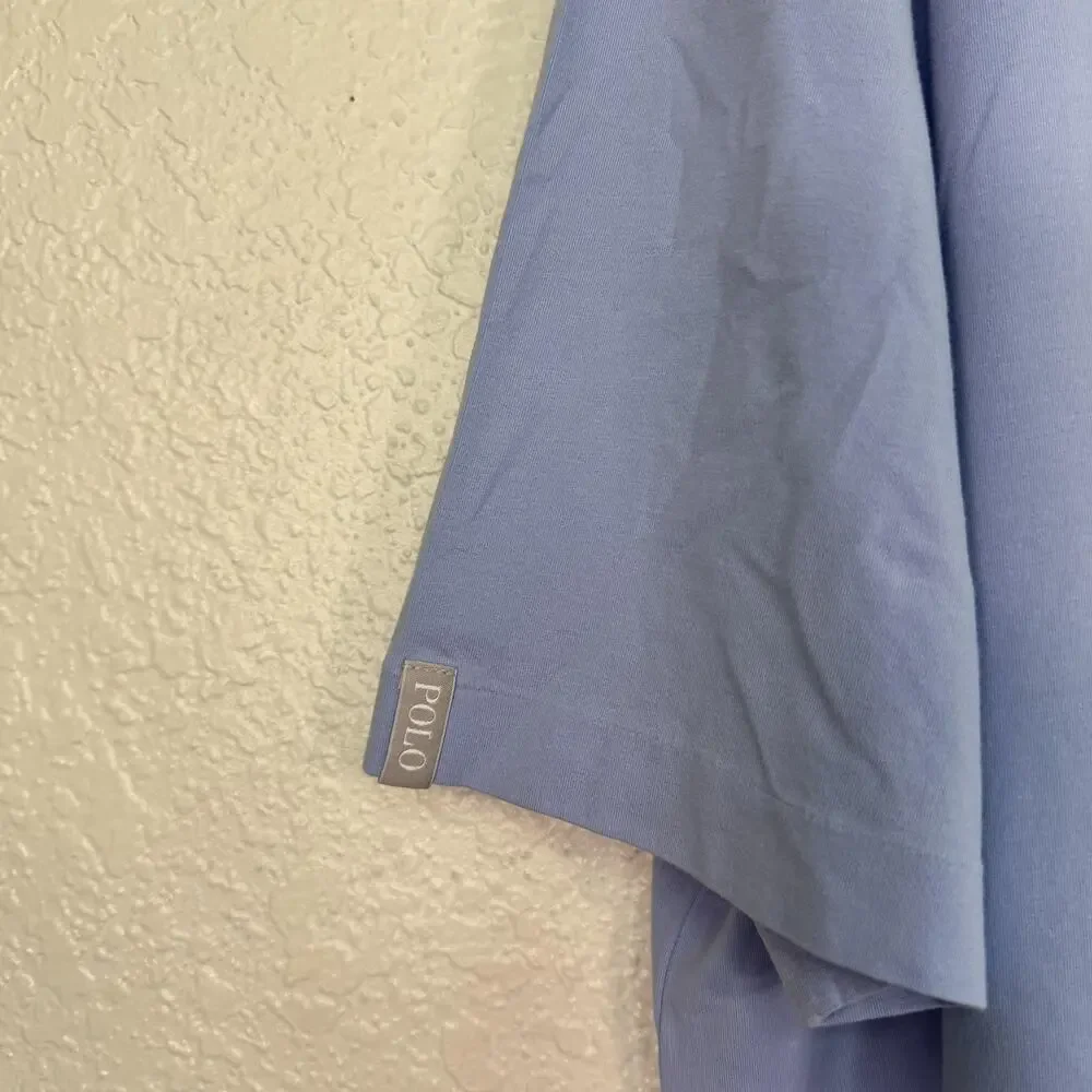 Polo Ralph Lauren Shirt Mens XL Stretch Lisle Light Blue Golf Performance Soft